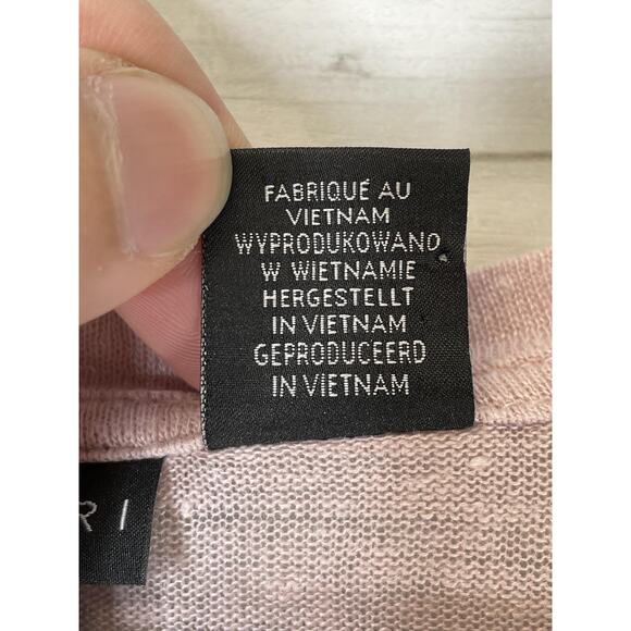 Tahari Shirt Womens 1X Pink 100% Linen V Neck Short Sleeve Lightweight Plus - Picture 8 of 10